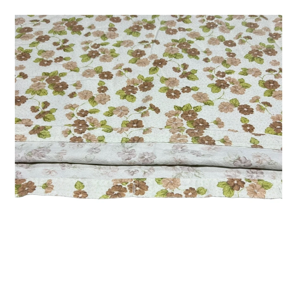 "Funda nórdica de cama individual 100 % algodón vintage floral MCM 50,5""x76"" Alemania Occidental" Foto 4 de 4