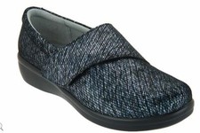 Alegria Printed Nubuck Slip-On Shoes w/ Cross StrapLauryn Pewter Tread