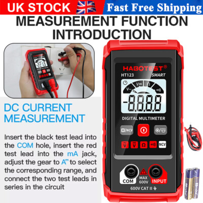 Professional Digital Multimeter Voltmeter Ohmmeter Ammeter Multi Tester Meter