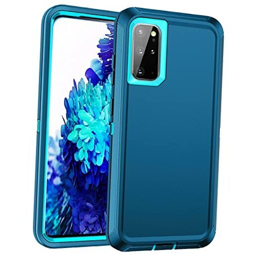 for Galaxy S20 Plus 5G Case,Shockproof Dropproof Dustproof 3-Layer Turquoise