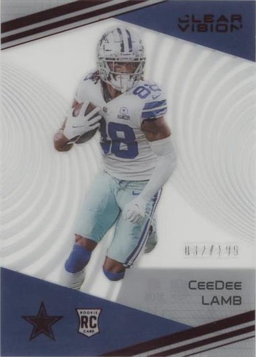 2020 Panini Chronicles - Clear Vision Rookies CeeDee Lamb #CV-13