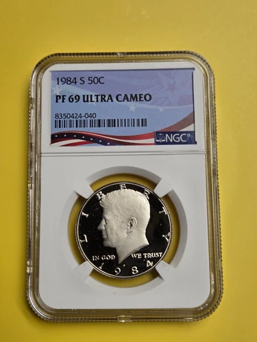 1984 S  Kennedy Half Dollar Proof NGC  PF69 ULTRA CAMEO- Free Shipping