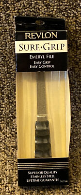  Revlon SURE GRIP EMERYL FILE ~ORIGINAL OLD PACKAGE NEW USA