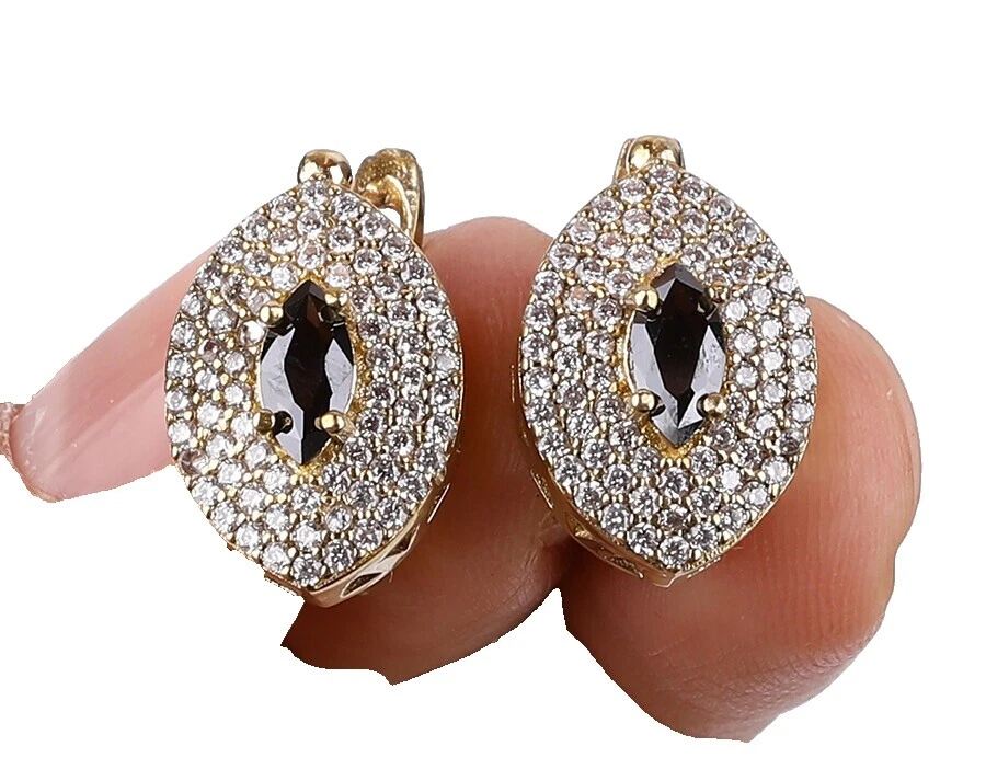 Pendientes de Moda de ónice negro