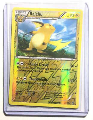 Raichu 27 Xy Generations Reverse Holo Pokemon Card Nm Ebay