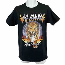 NEW! Def Leppard Animal Retro T Shirt/ Men’s (S) Black Official 100% Cotton NWT 