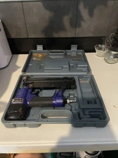 Central Pneumatic 40116 2-in-1 18 Brad Nailer Stapler Kit Untested Missing Parts