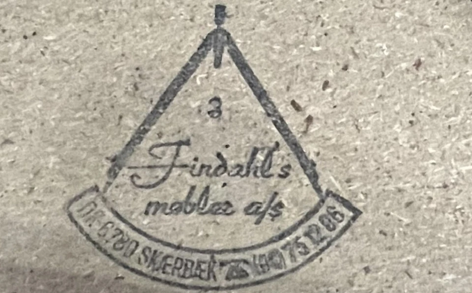 4 sillas de comedor danesas modernas Findahl Mobler A/S Dinamarca teca avena tweed Foto 3 de 4