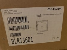Elkay Lustertone BLR15601 Stainless Steel Bar Sink Top Mount Fixture New/Open