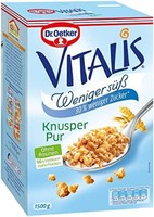 Dr Oetker Vitalis MüSli Knusper Pur Weniger Süß 1500G 2Er Pack