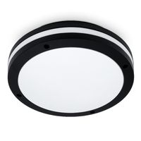 Deckenlampe Deckenleuchte Lampe IP54 2Xe27 AußEnwandleuchte Rund Schwarz Bigo
