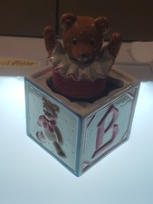 SCHMID GORDON FRASER Music Box 254 Teddy Bear Jack in the Box
