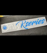 ONLY K SERIES HIGH QUALITY STICKER DECAL  HONDA CIVIC TYPE R INTEGRA RSX TSX