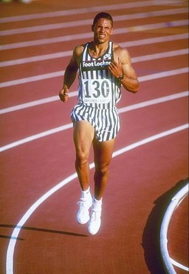 Dan O''Brien Of The United States Competes In The 1500 Meter Of Th- Old Photo