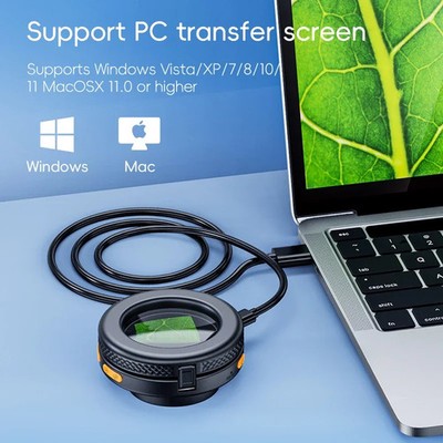 500X Digital Handheld Microscope 2Inch for Electronic Coins Jewelry Watch Repair