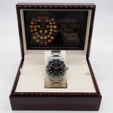 Longines Spirit Zulu Time 42mm Anthracite Green Steel Ceramic L38124636 Bracelet 8
