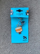New Jellycat Amuseables Jellina Birthday Cake Keyring Key Ring Bag Charm Charms