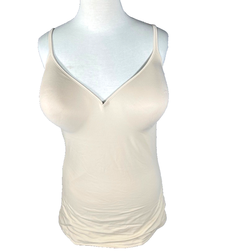 Maidenform Womens Bra Cami DD Large Shapewear Padded Adjustable Tan