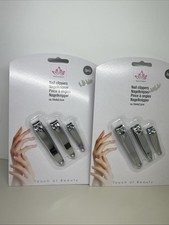 Set of 6 Pcs Multiple Sizes Nail Clippers Stainless Steel