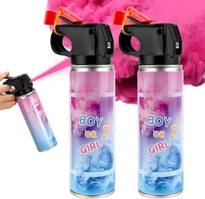 Gender Reveal Smoke Bomb 2 Pack Pink Fire Extinguisher Baby