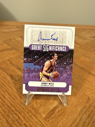 Jerry West #GS-JRW 2022 Panini Hoops Great SIGnificance Autographs card