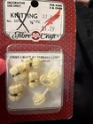 NIP Vintage Fibre Craft Knitting Yarn 6 Pieces Yellow ½"-1¼" Dollhouse 5978 — photo 1