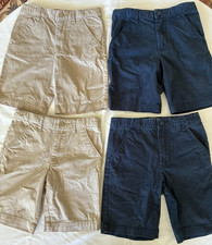 Cat Jack Kids Boy Shorts, Khaki and Navy, Cotton Blend, Lot of 4, Size 6