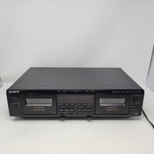 Sony TC-WE605S Stereo Cassette Deck Dolby S Auto Calibration Fresh Belts READ 
