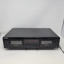 Sony TC-WE605S Stereo Cassette Deck Dolby S Auto Calibration Fresh Belts *READ*