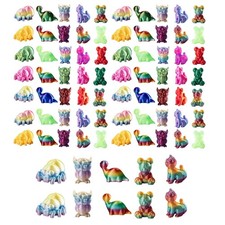 140PCS 3D Printed Mini Animal Set - Realistic Figures for Decor and Gifts
