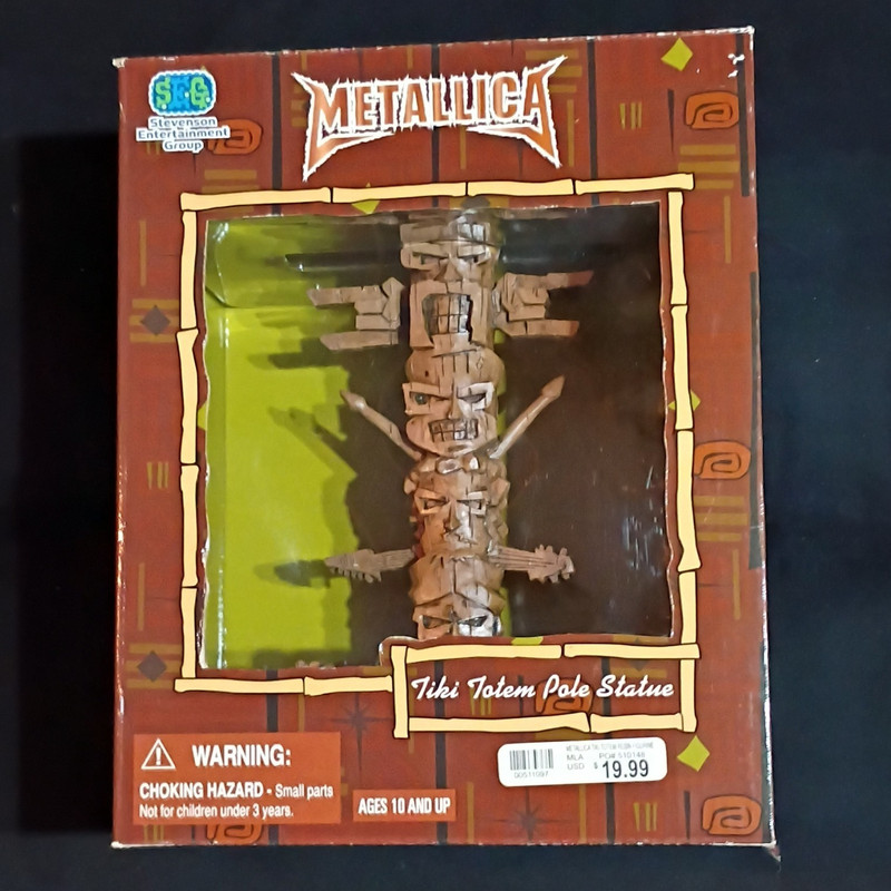 Metallica Tiki Totem Pole Statue Rock & Pop Music Collectible entire set. 