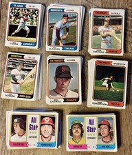 1974 Topps 256 Vintage Baseball Card Lot-All EX-MINT-Yastrzemski-Bench-Rose