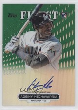 2013 Topps Finest Rookie Refractor Green /125 Adeiny Hechavarria #RA-AH Auto 2z2