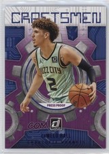 2021-22 Panini Donruss Craftsmen Press Proof Purple LaMelo Ball #1 18ms