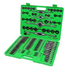 GRIP 110 pc Professional Tap Die Set - Tap Wrenches, Die Wrenches, Taper Ta...