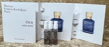 Oud Satin Mood  Maison Francis Kurkdjan 3X Samples Eau De Parfum 0.06 Fl Oz/ 2Ml