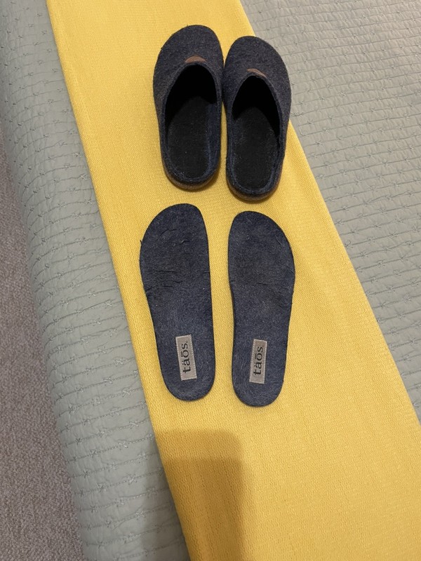 Taos My Sweet Wool Navy Blue Slipper Clog Mule Women's 40 US 9 Felted Wool 