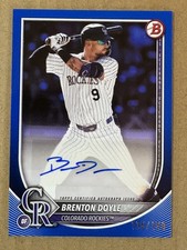 2025 Bowman #PRV-BD Brenton Doyle Rookies and Veterans Autographs Blue Auto /150