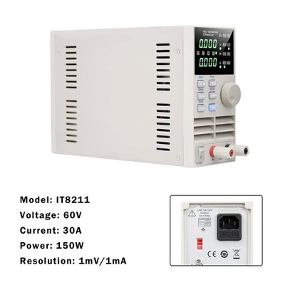 IT8211 60V / 30A / 150W DC Electronic Load Lab Adjustable Digital Control B9
