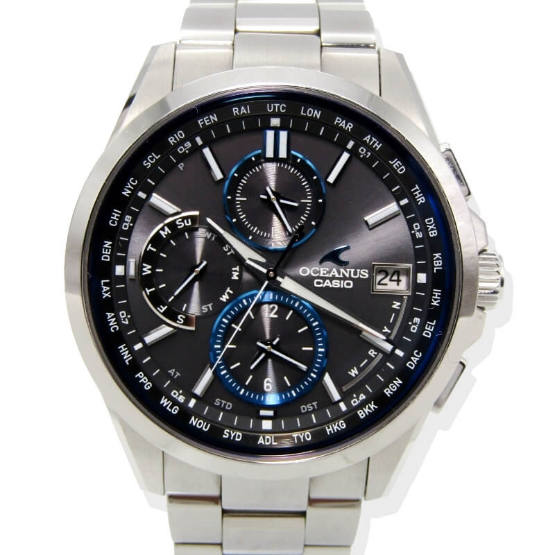 Used CASIO Oceanus OCW T2600 1AJF Radio Wave Solar Titanium Japan OCEANUS Cl