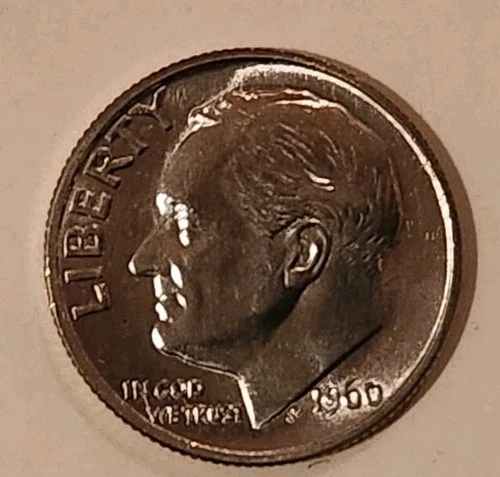 1960 P Roosevelt Dime Uncirculated 90% Silver