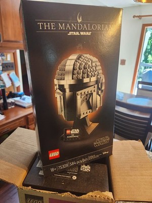 2 SETS of LEGO The Mandalorian Helmet (75328) Complete w/ box- FACTORY SEALED -