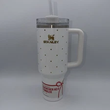 LIMITED 🌲 ❄️ Stanley x  Target 40 oz Quencher Flowstate Frost Polka Dot 2025