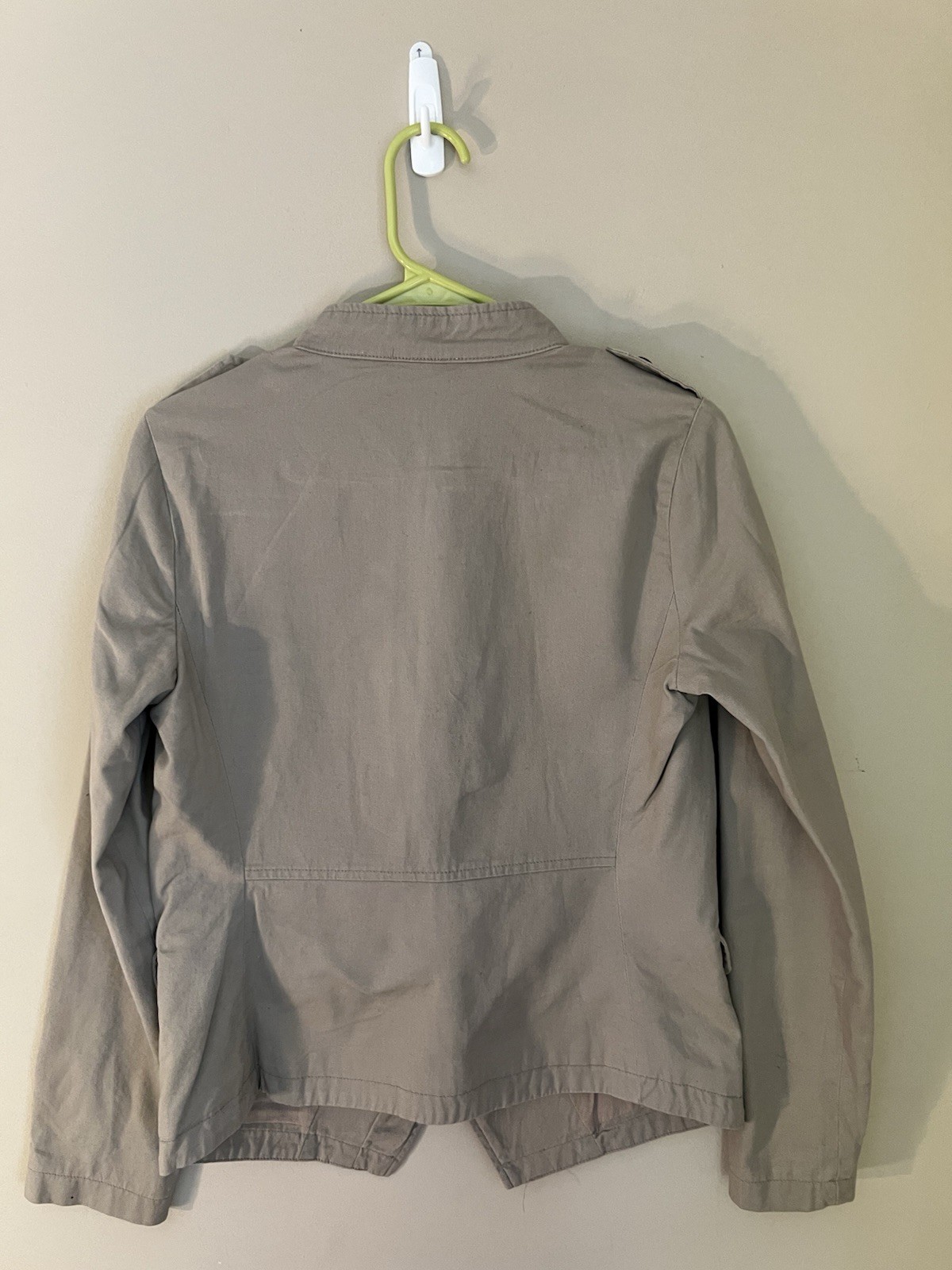 Olive + Oak Studded Button Short Basic Jacket Bei… - image 3