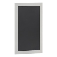 Pemberly Row 20"x30" Wall Mounted Magnetic Chalkboard with Wooden Frame in White