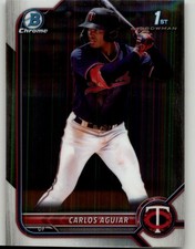 2022 Bowman Carlos Aguiar Chrome Prospects #BCP-1 Minnesota Twins