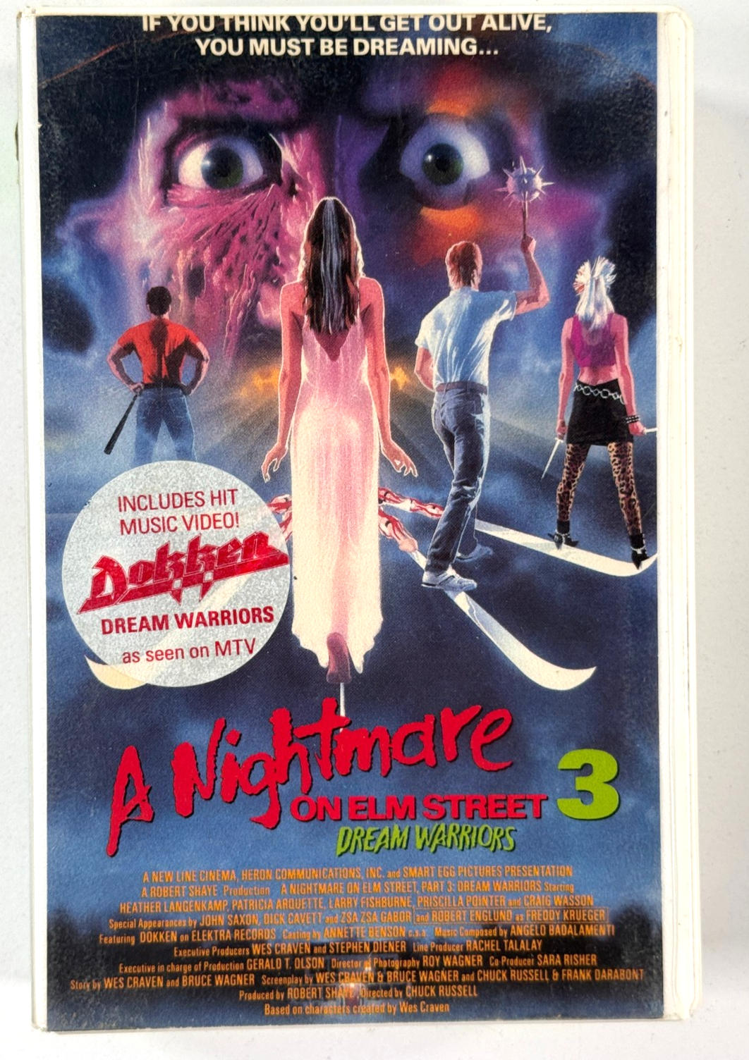vtg 1987 BETA Tape Nightmare on Elm Street 3 Dream Warriors horror NOT VHS