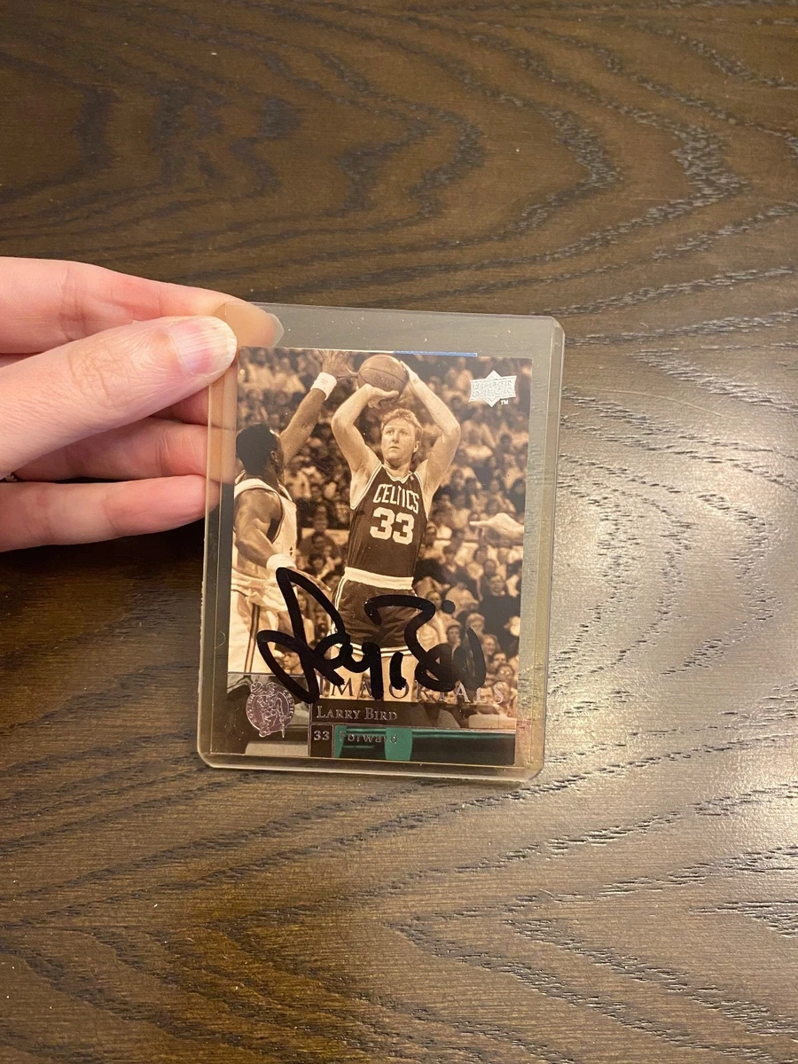 Upper Deck Larry Bird Basketball Autographed Sports Trading Cards