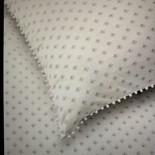 PAIR The White Company Avignon Print Large Square Pillow Case 66x66cm, 26x26 in.
