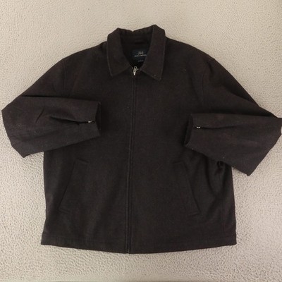 Brooks Brothers Coat Mens L Black Wool Blend Wool Cashmere Jacket  display picture 1